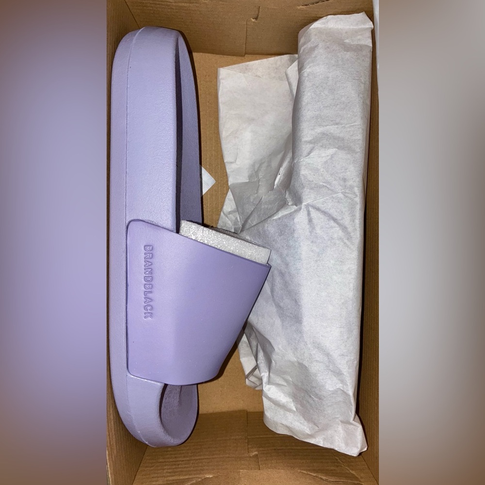 Brandblack Lavender Slides